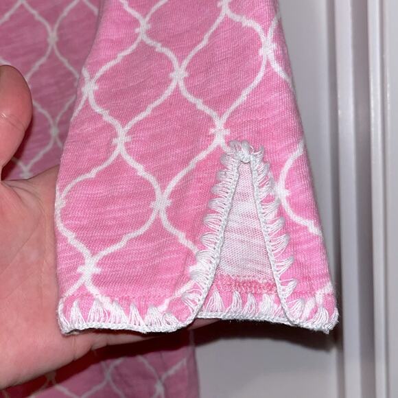 Talbots 3/4 Sleeve Pink Top - Picture 4 of 9